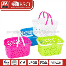 plastic supermarket shopping basket